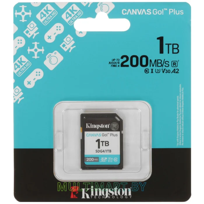 Карта памяти Kingston Canvas Go! Plus SDXC 1TB (SDG4/1TB)